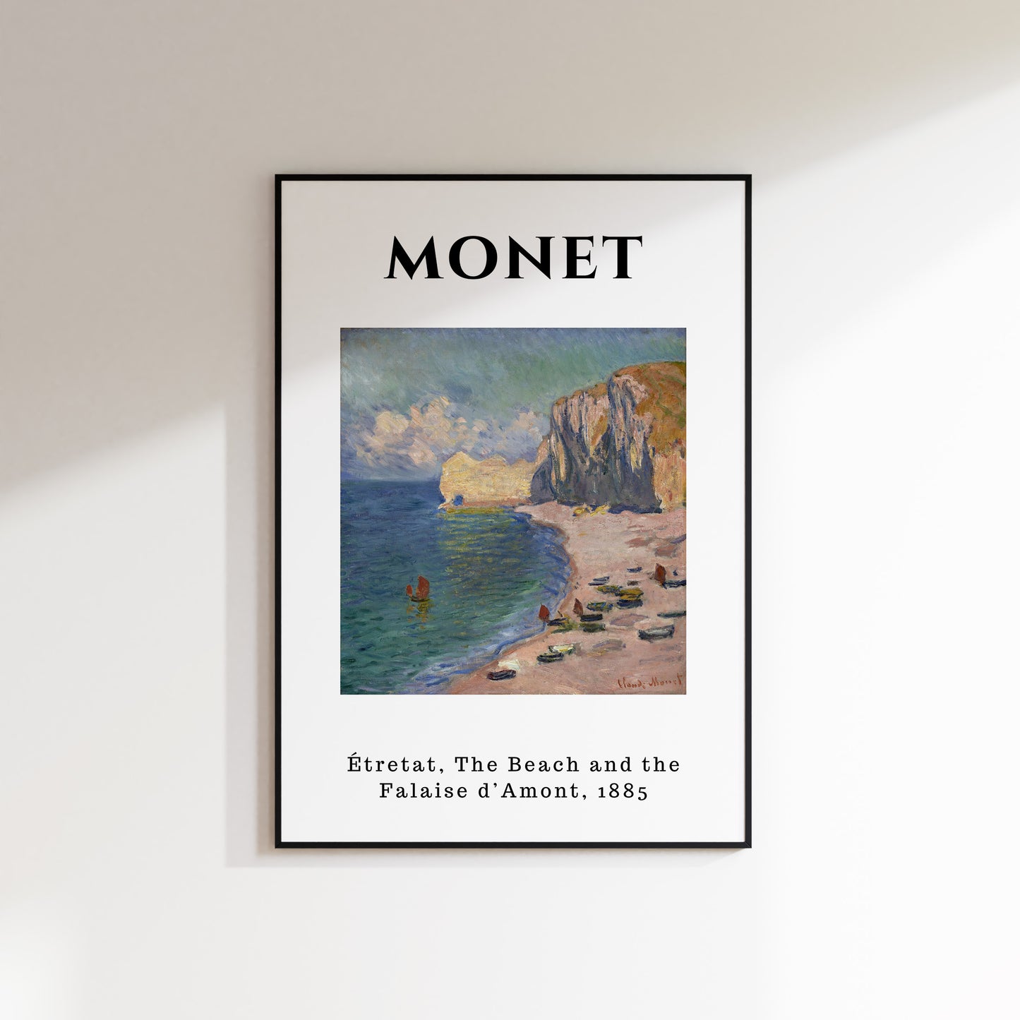 Monet - Etretat Beach 1885