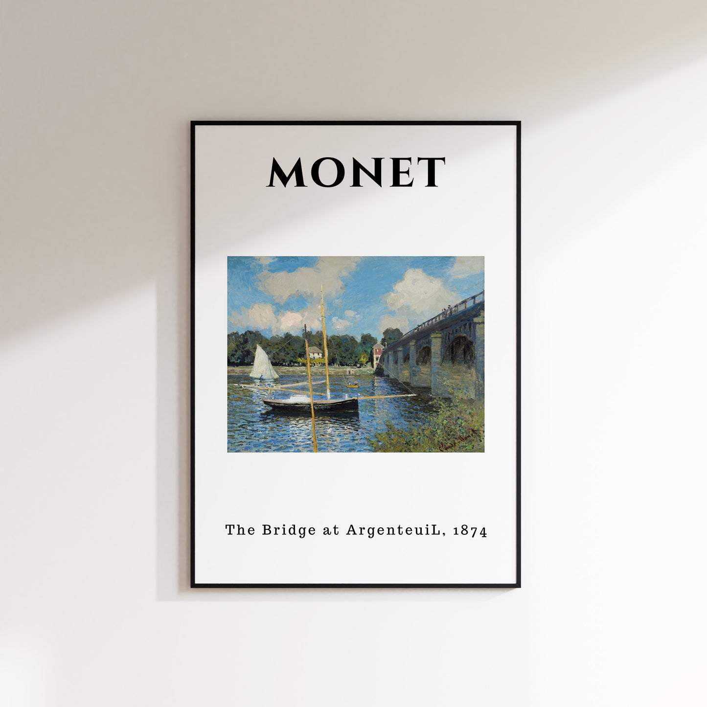 Monet - The Bridge at Argenteuil 1874