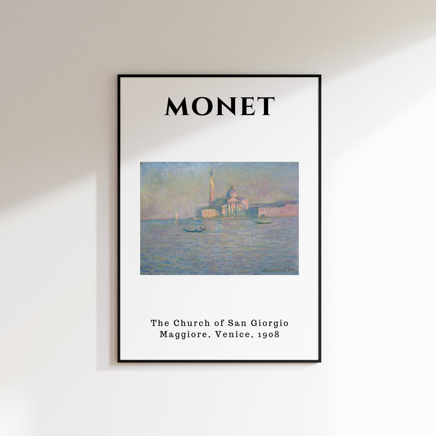 Monet - The Church of San Giorgio Venice 1908