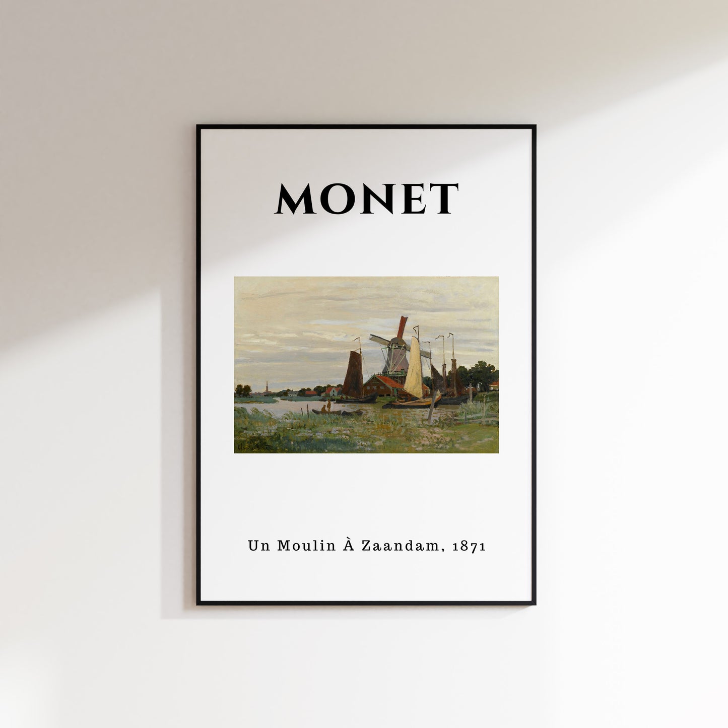 Monet - Un Moulin A Zaandam 1871