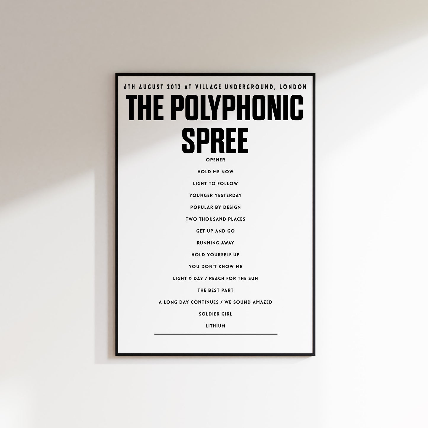 THE POLYPHONIC SPREE setlist - 6th August 2013 at Village Underground, London