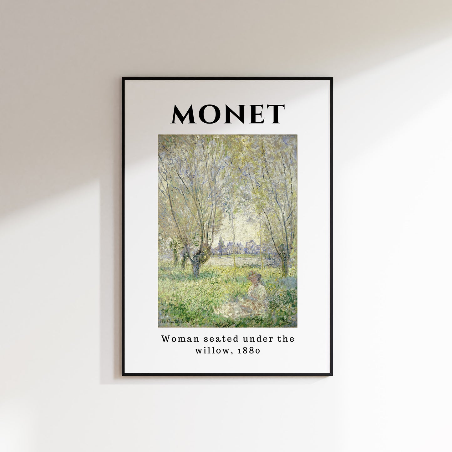 Monet - Woman Seated Under the Willow, 1880