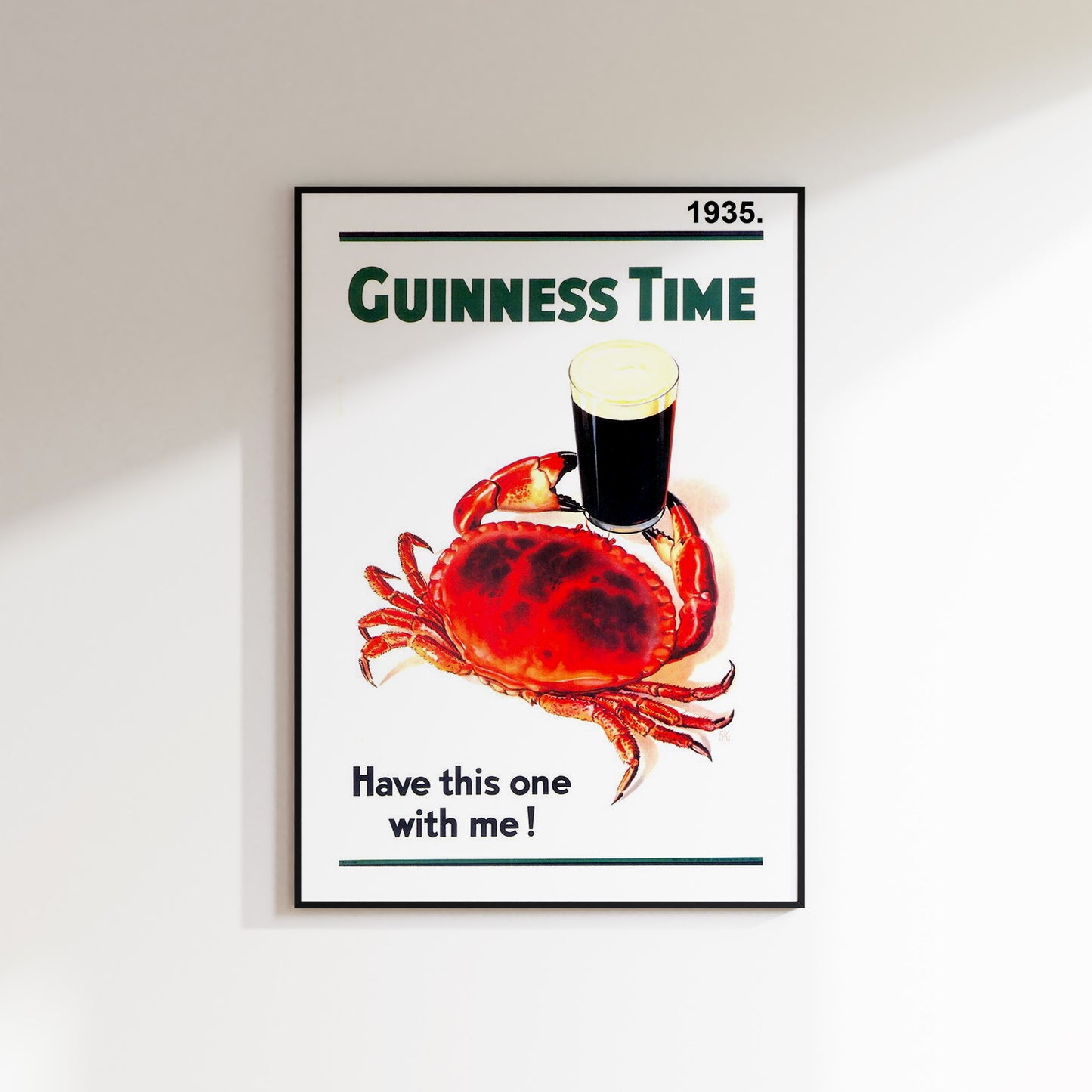 Vintage Guinness Time Crab - Have This One With Me!
