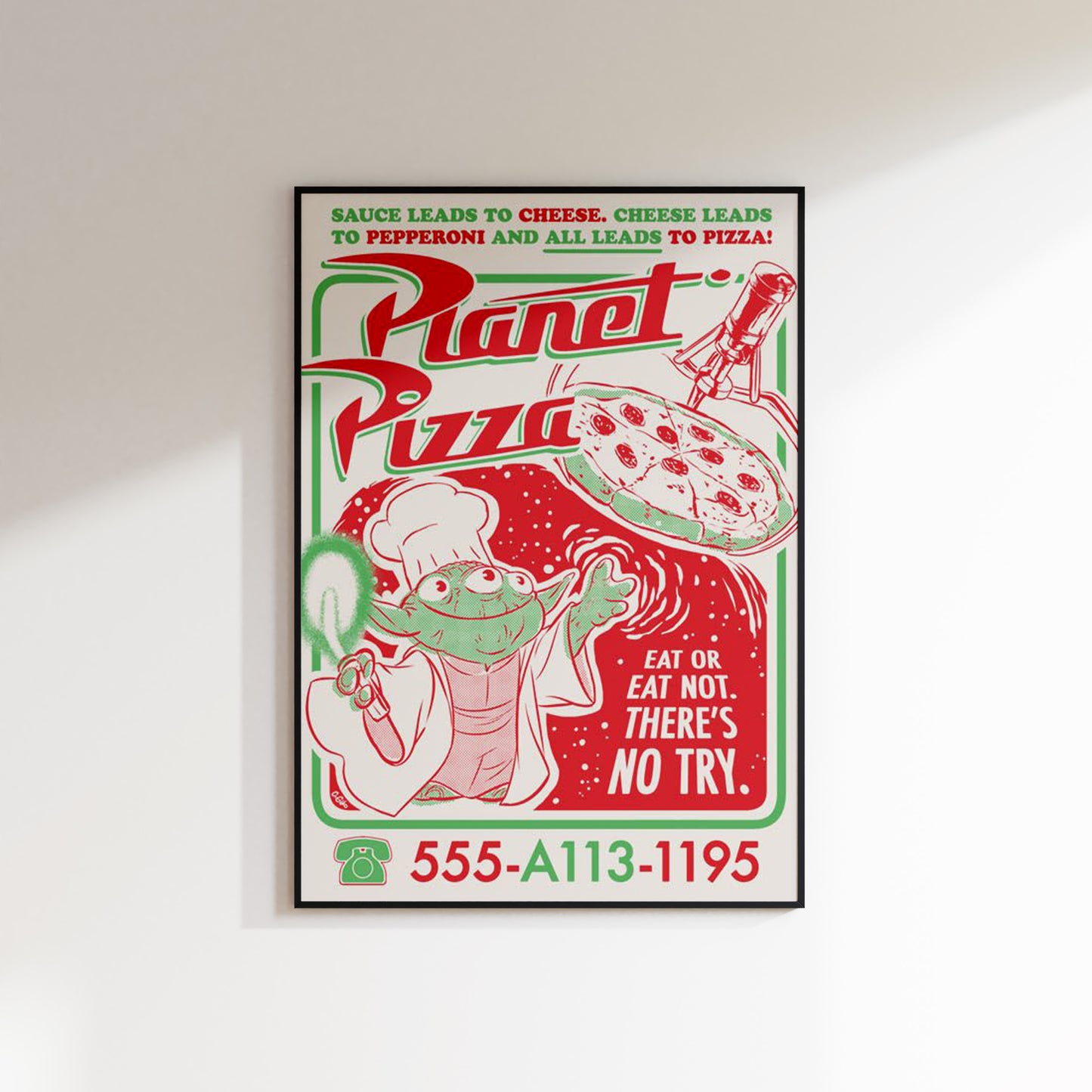Planet Pizza Poster