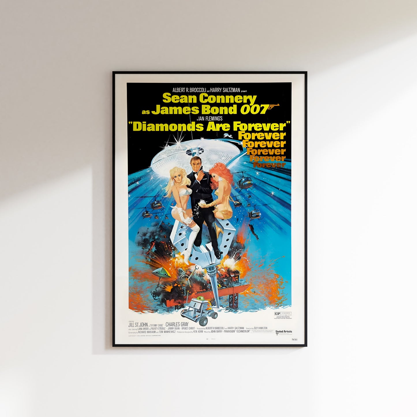 Diamonds Are Forever - James Bond Poster