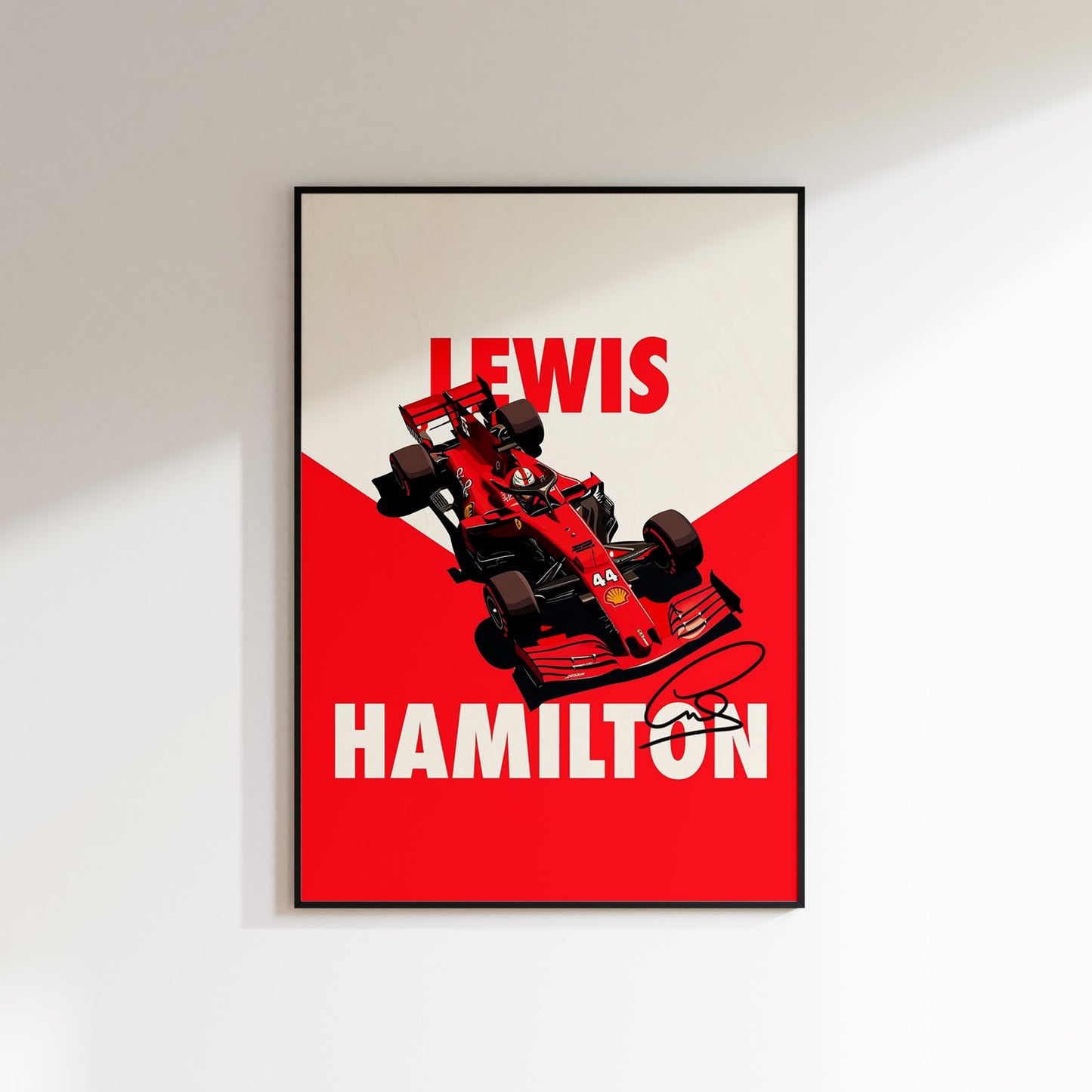 Lewis Hamilton Ferrari Formula 1 Poster