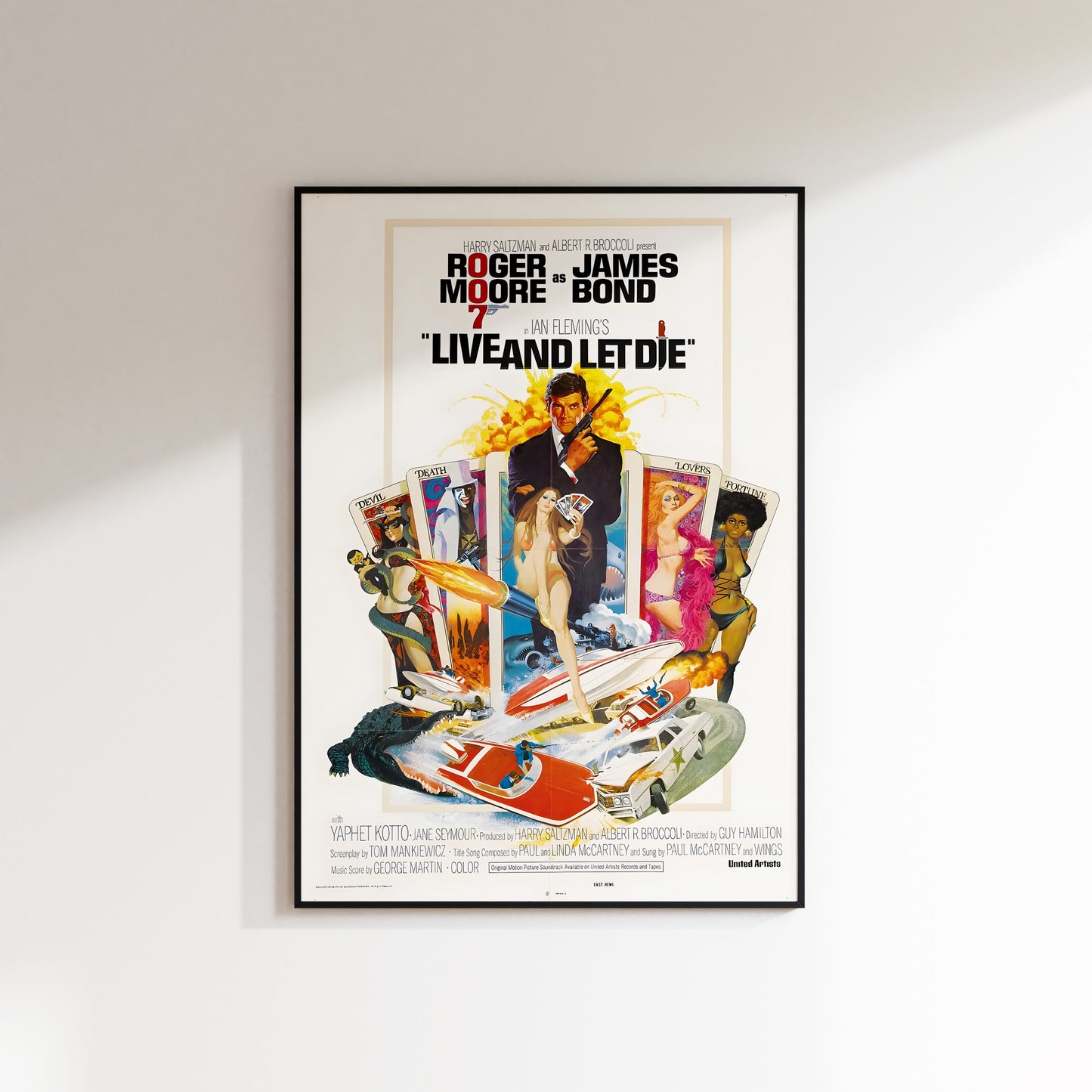 Live And Let Die - James Bond Poster