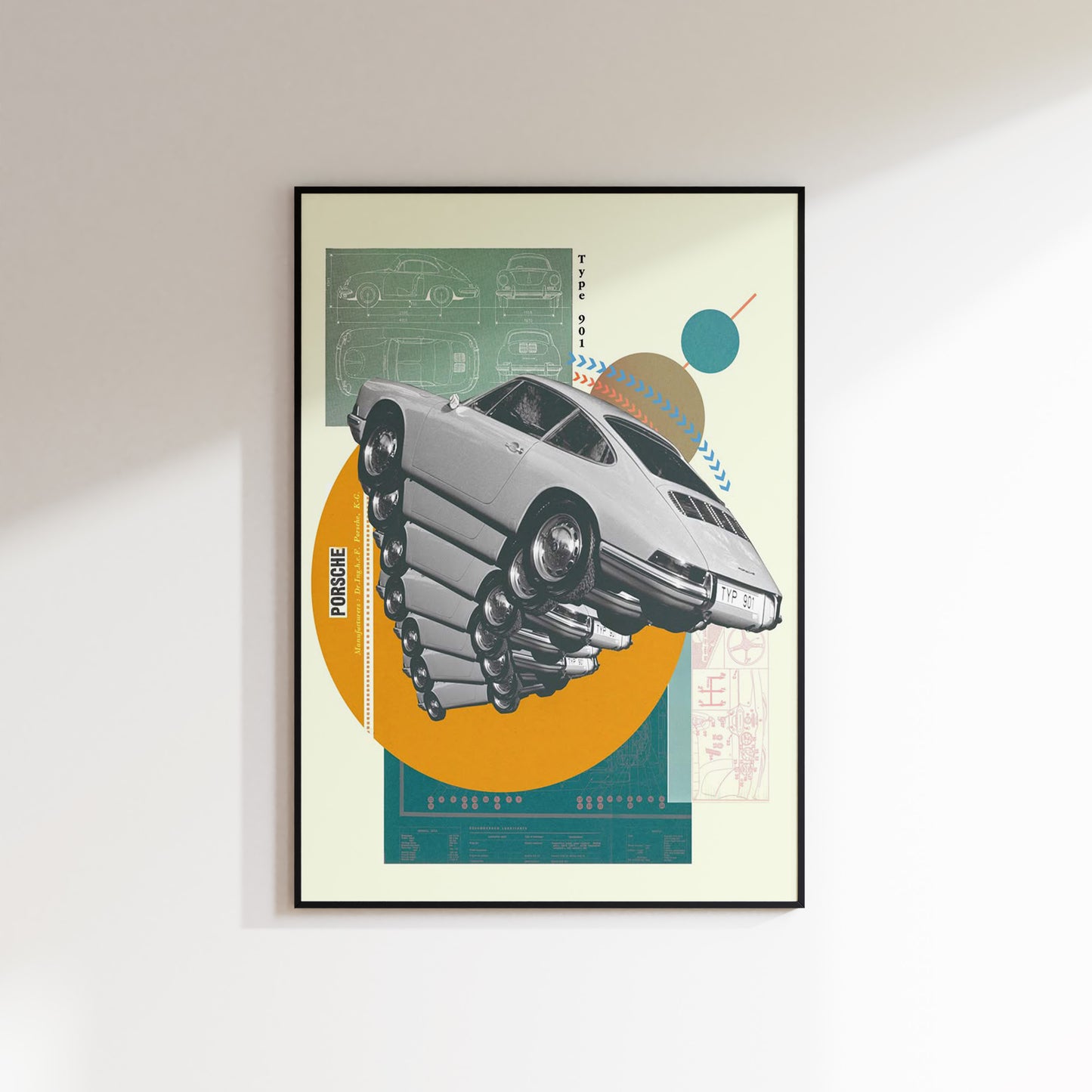 Porsche 901 Vintage Poster