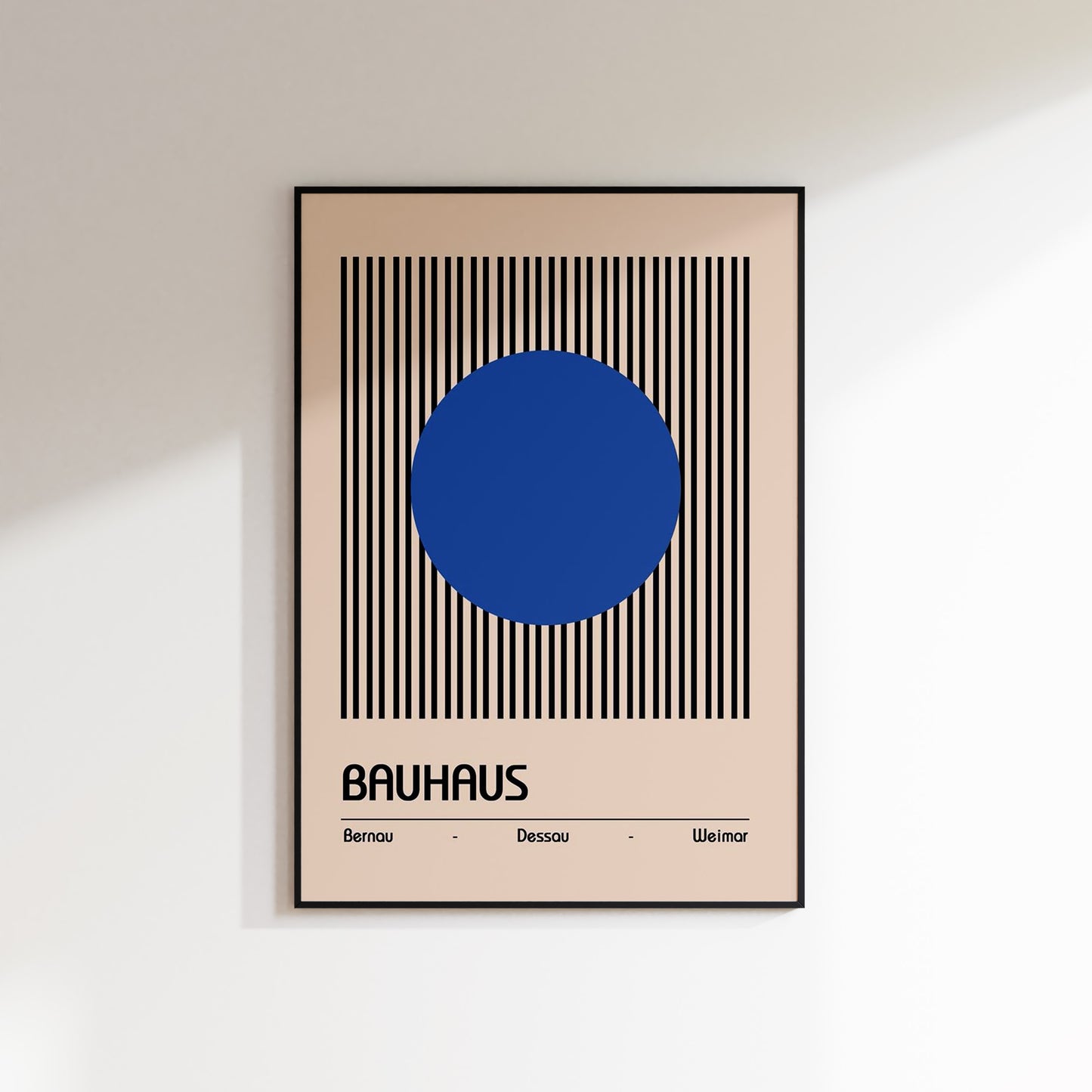 Bauhaus - Light Blue Circle Poster