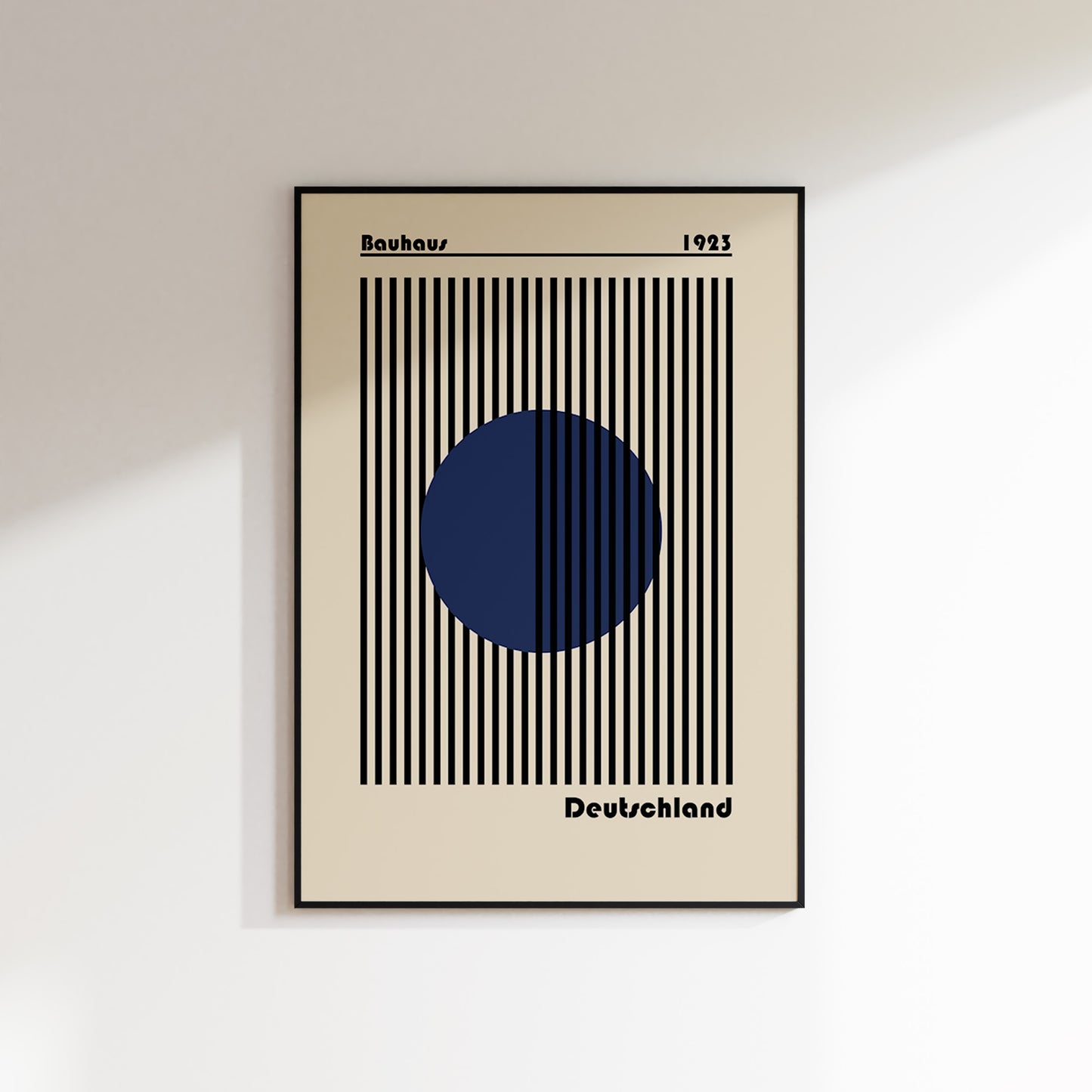 Bauhaus - Blue Circle Poster