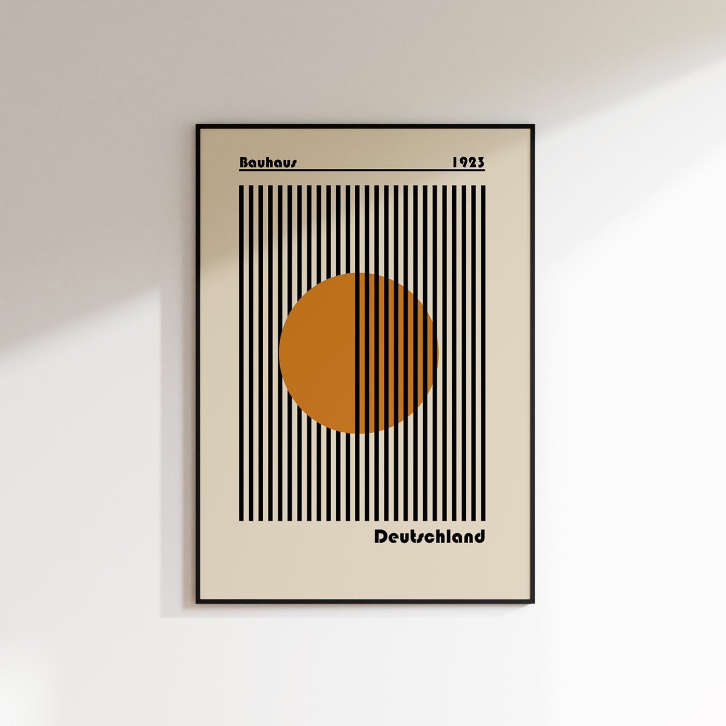 Bauhaus - Orange Circle Poster