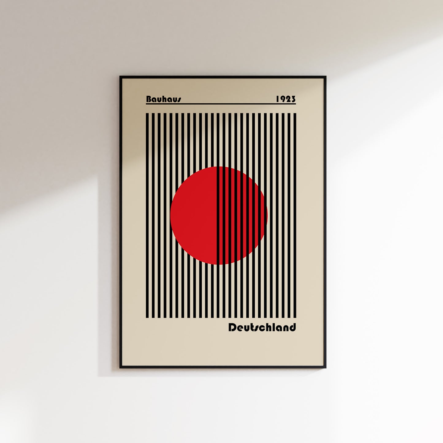Bauhaus - Red Circle Poster