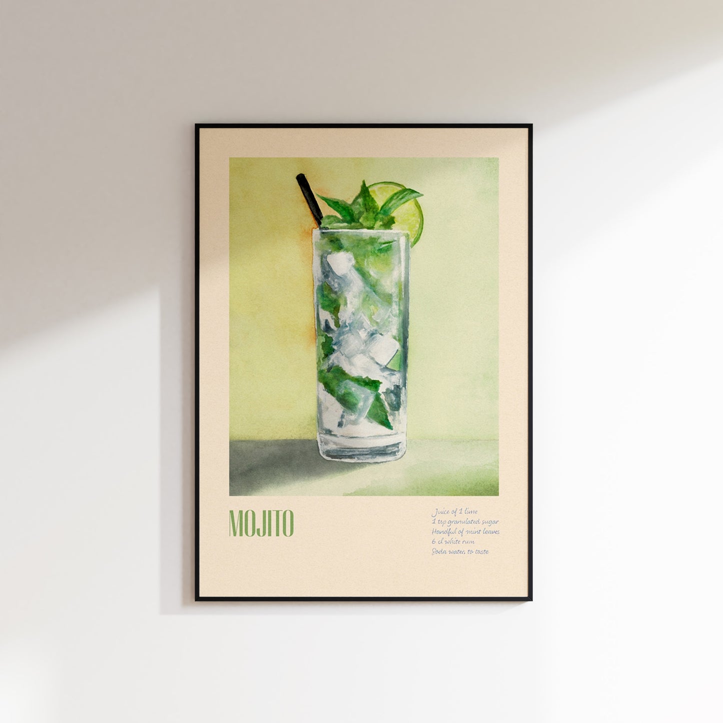 Mojito Cocktail Recipe Print