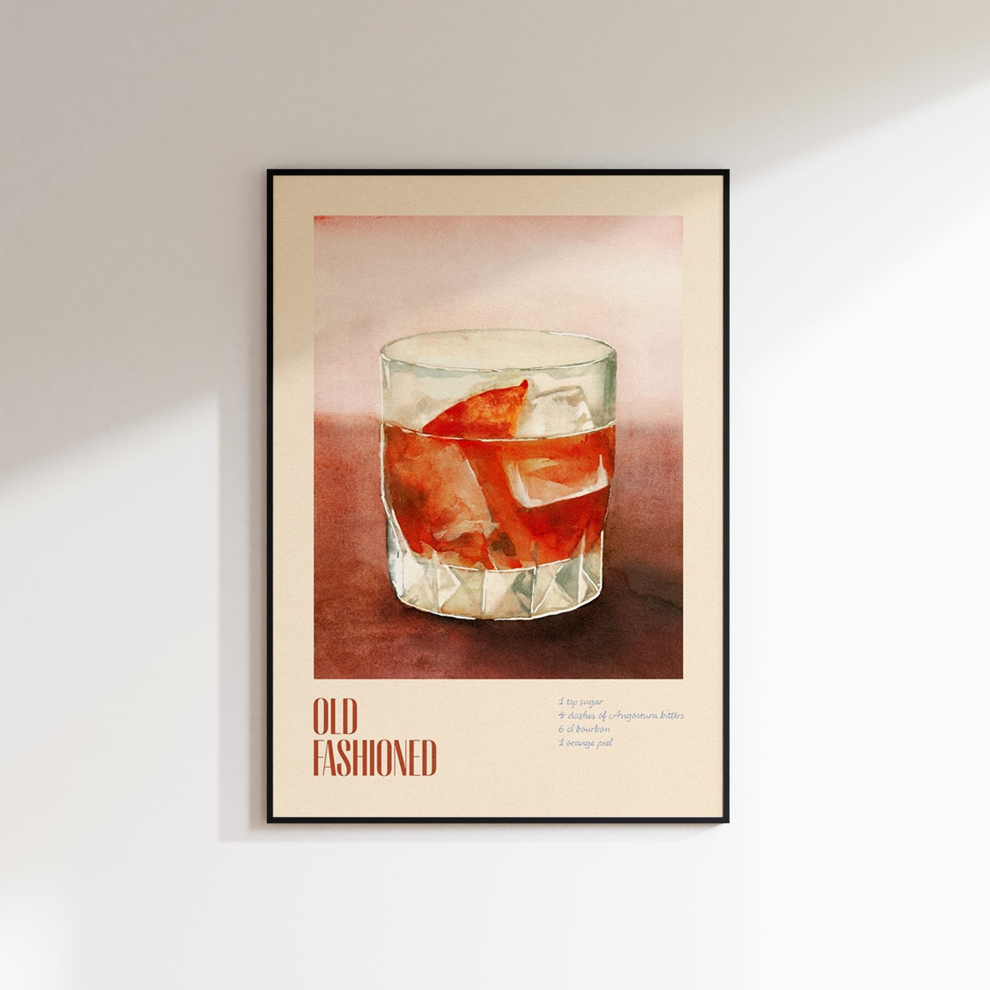 Old Fashioned Cocktail Recipe Print