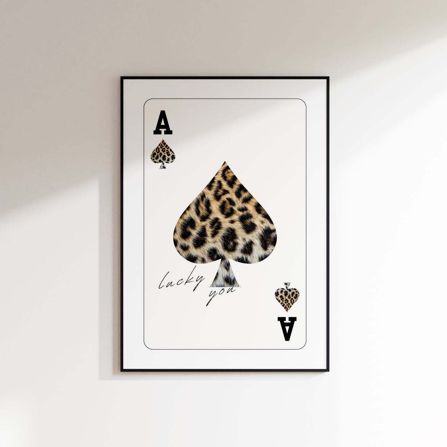 Ace of Spades Leppard Print Poster