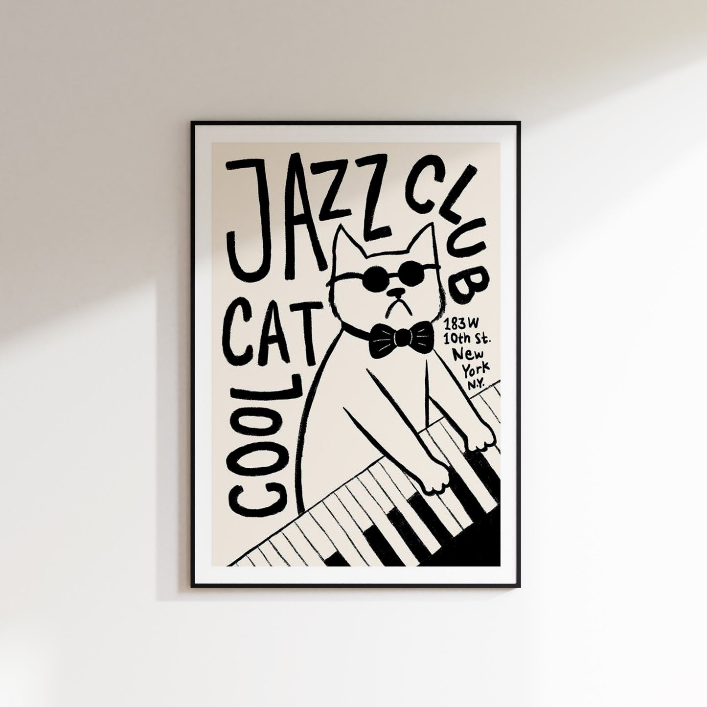 Cool Cat Jazz Club Print