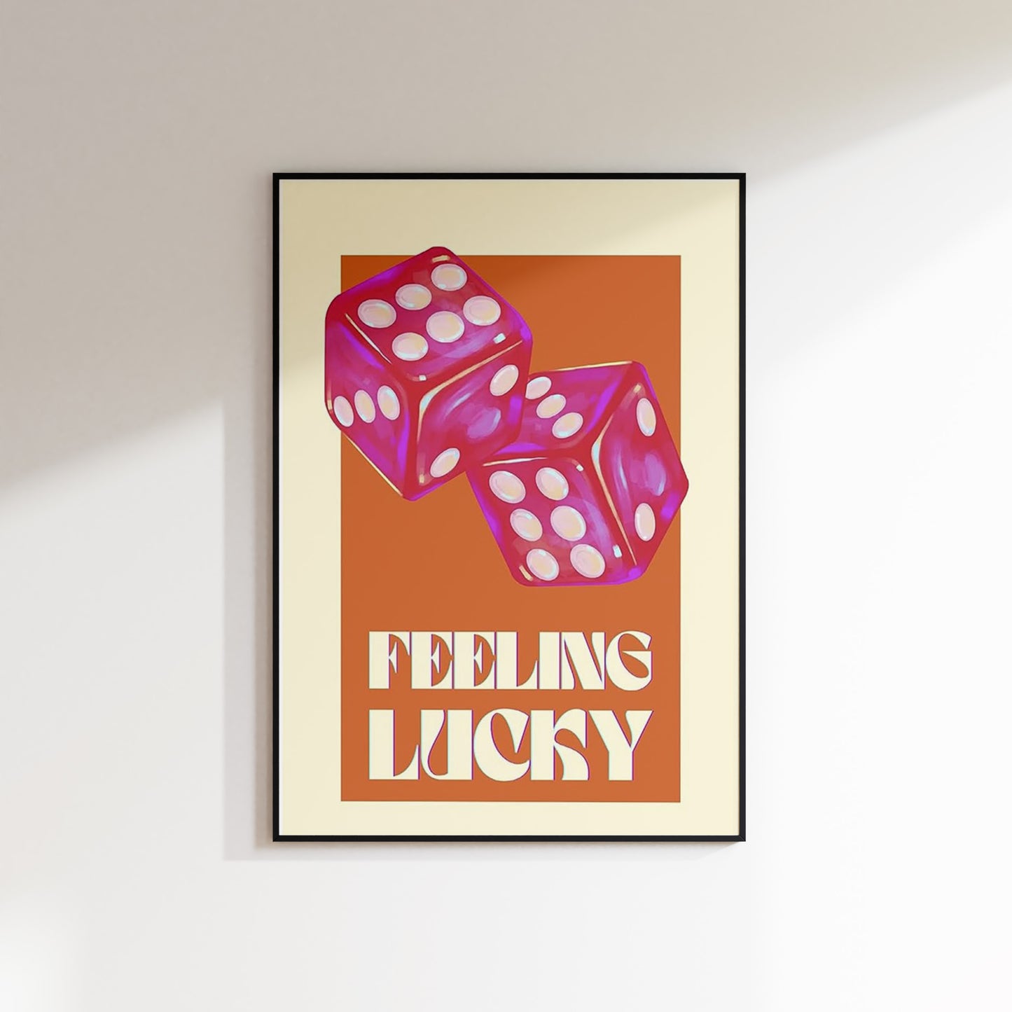 Feeling Lucky Dice Print