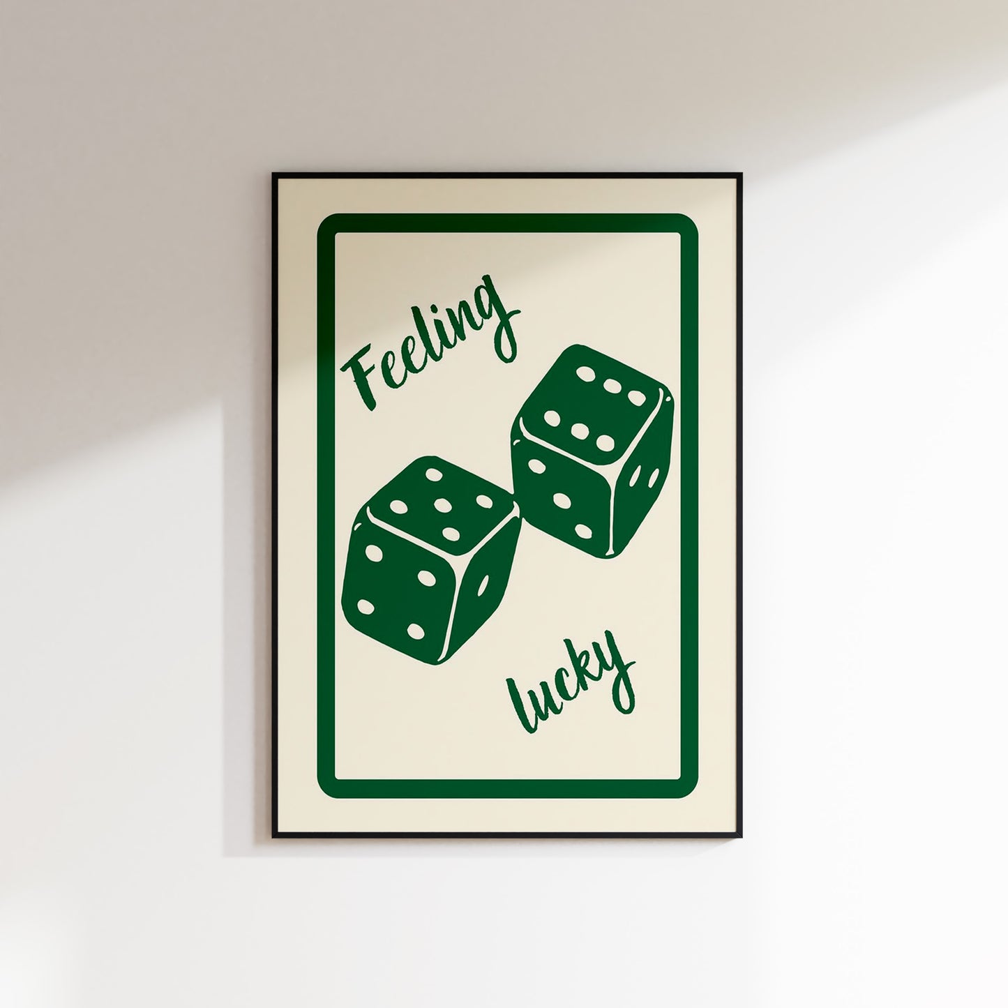 Feeling Lucky Dice Poster