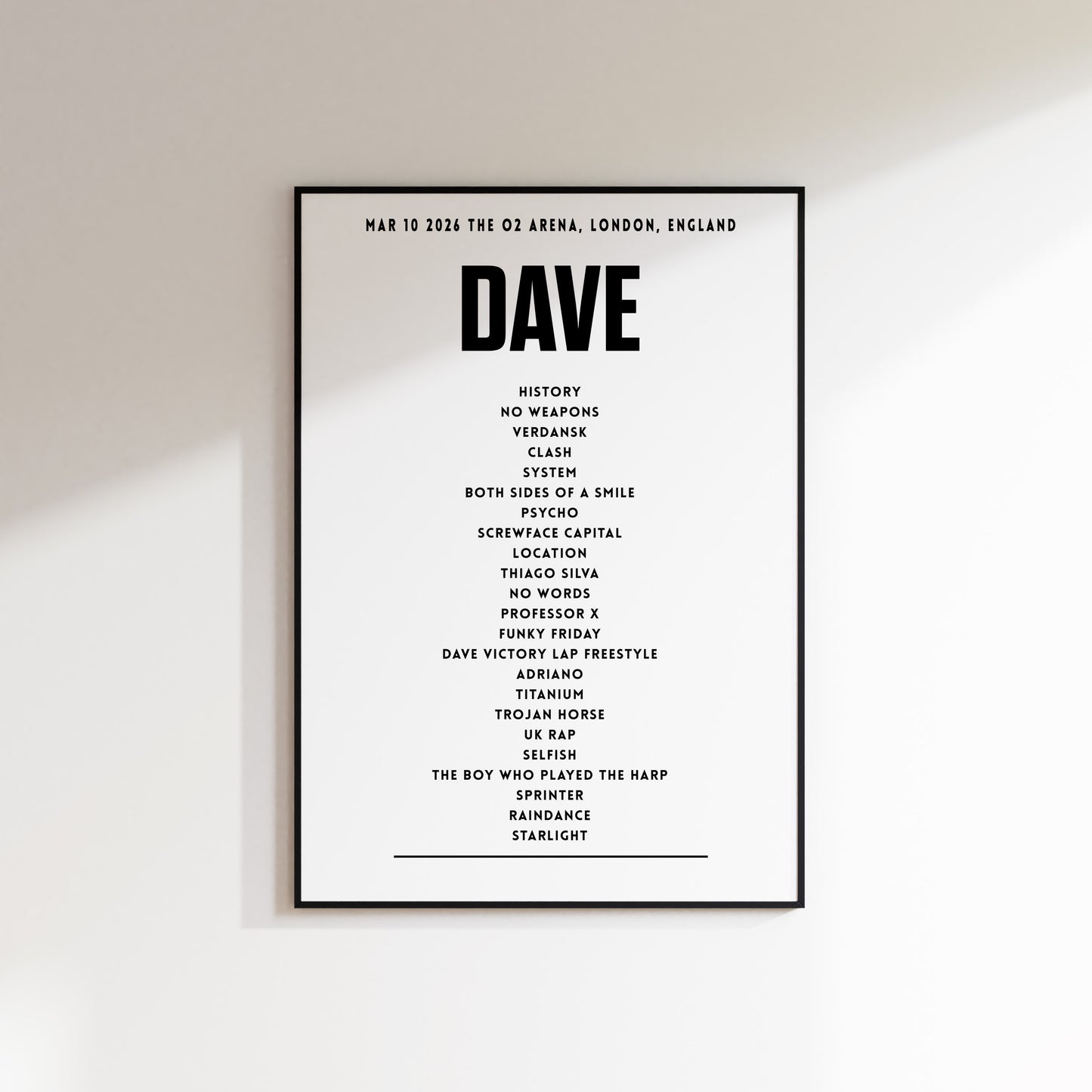 Dave - March 10th 2026 at The O2 Arena, London, England