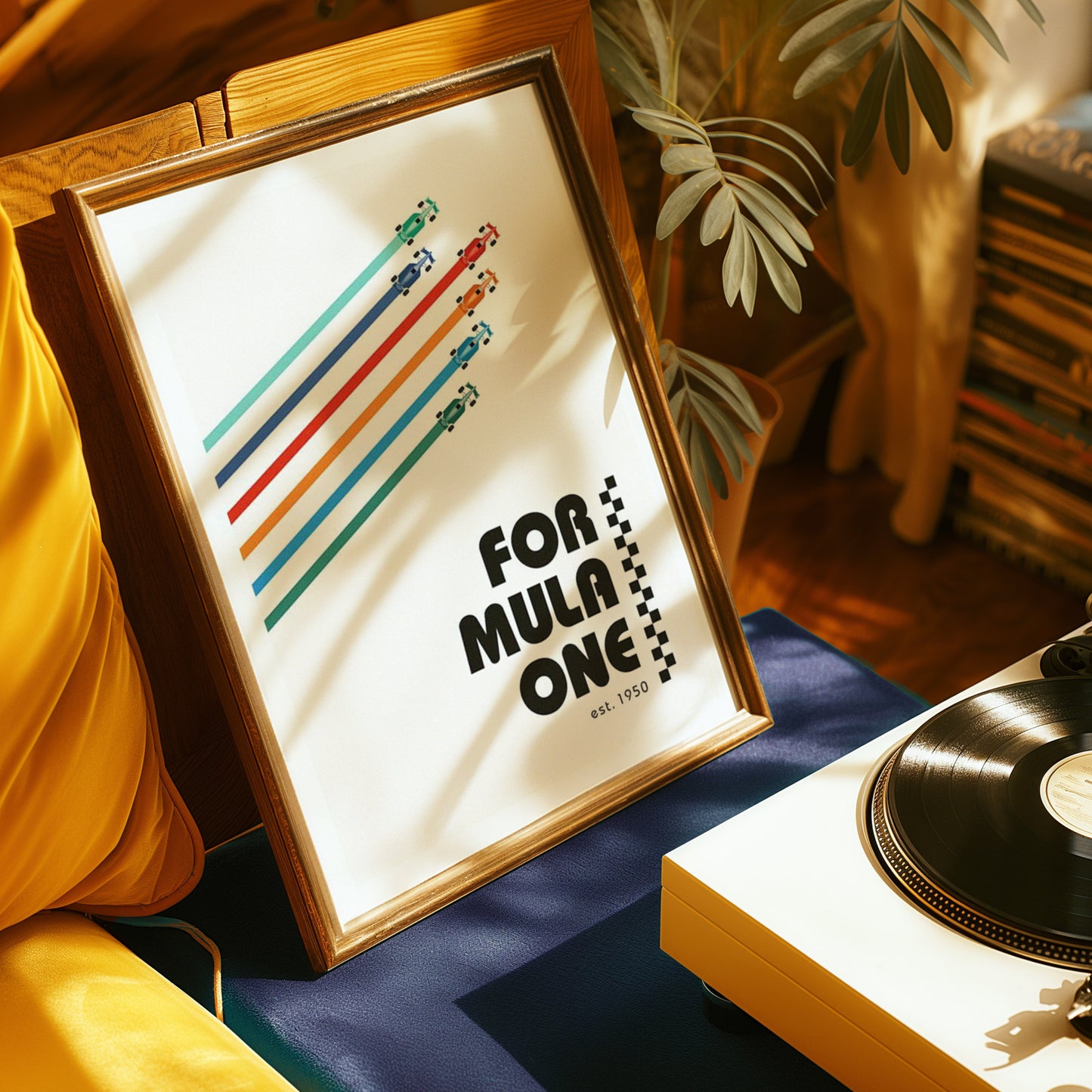 Formula 1 est 1950 Vintage Poster 2