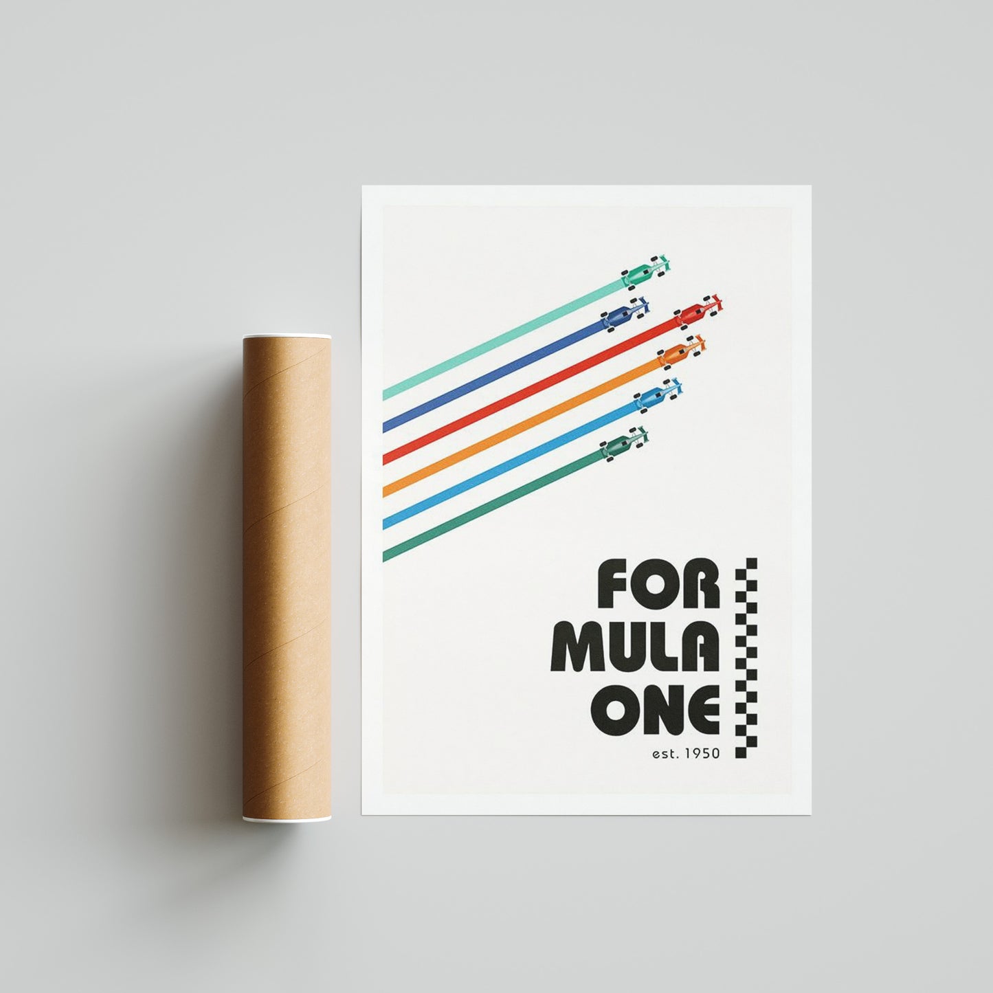 Formula 1 est 1950 Vintage Poster 2