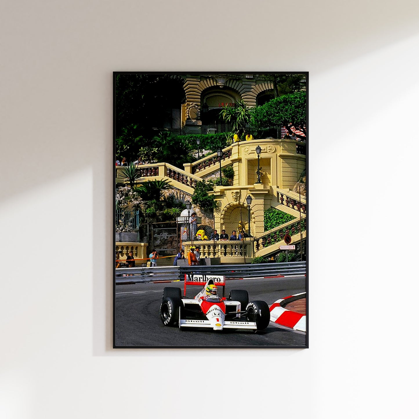 Ayrton Senna Monaco F1 Mclaren Poster