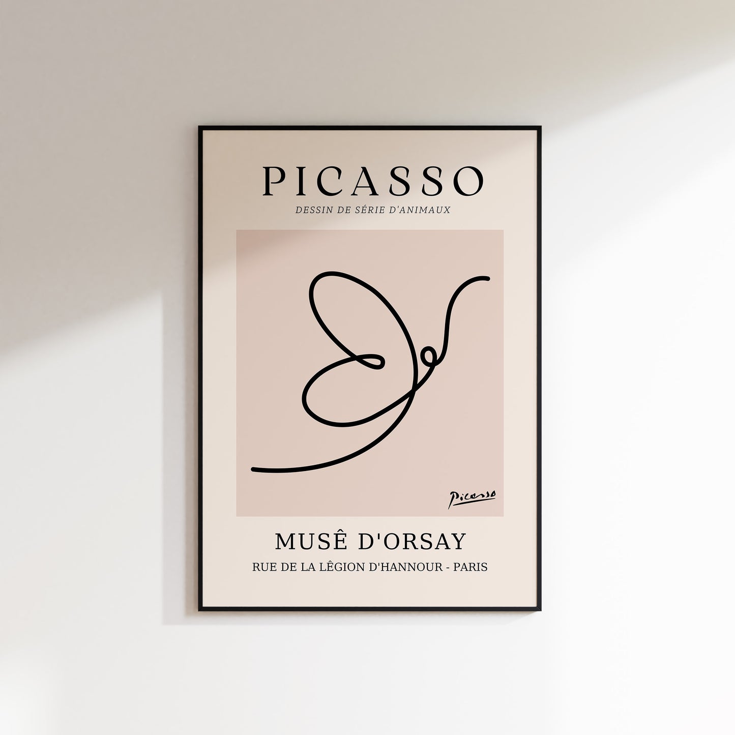 Picasso - Butterfly Line Drawing