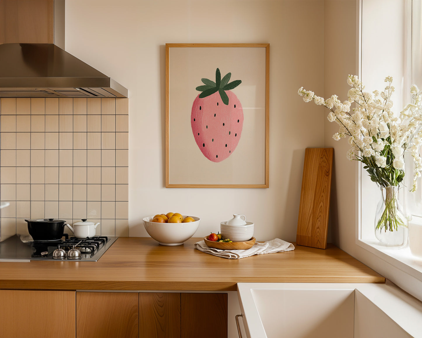 Strawberry Pink Print