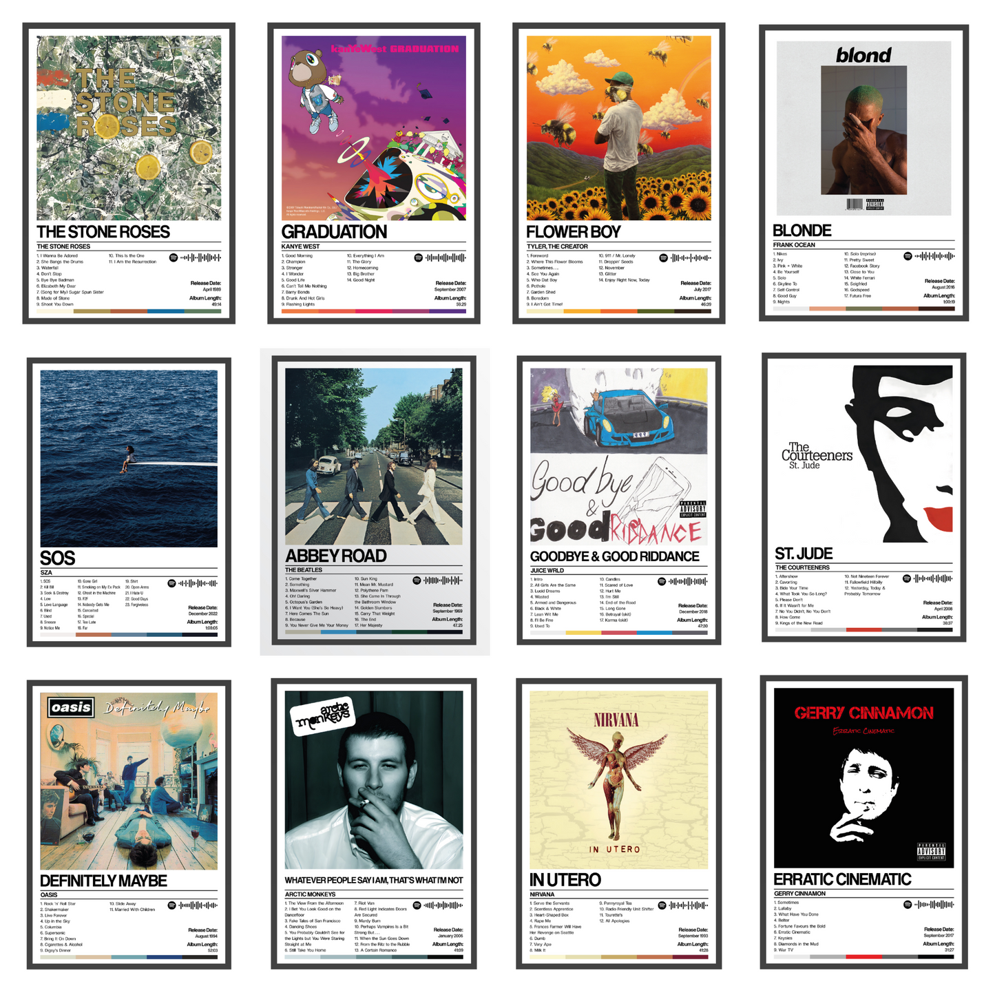 Affiches d'album personnalisées - Demandez votre propre album