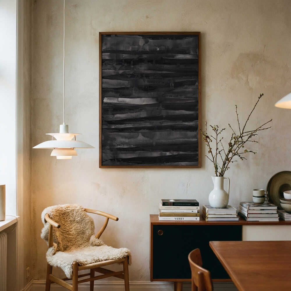 Dark Abstract Stripes