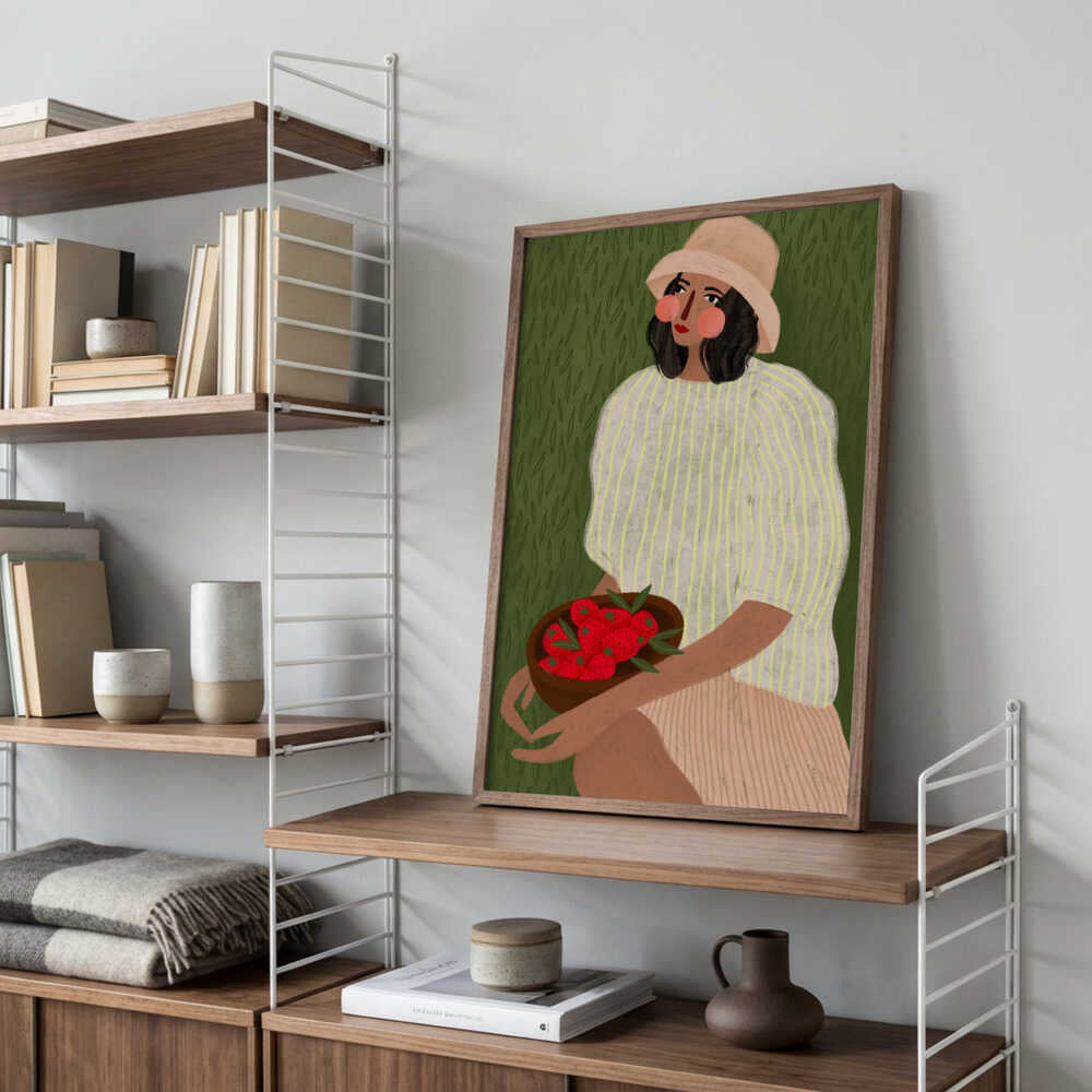 Woman with Berry Bowl