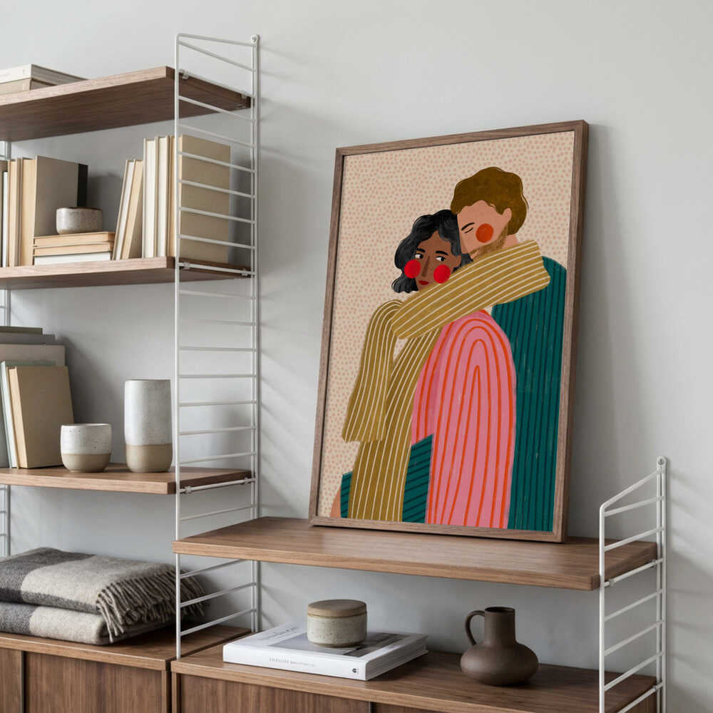 Loving Couple Embrace