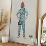 Orange Beanie Astronaut