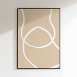 Flowing Beige Curves