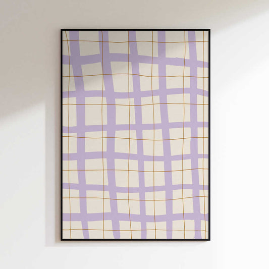 Soft Lavender Grid