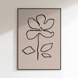 Minimalist Flower Outline