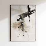 Dark Brushstroke Abstract