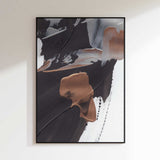 Dynamic Brushstrokes in Brown and Copper