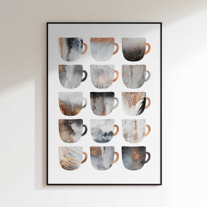 Metallic Abstract Mugs