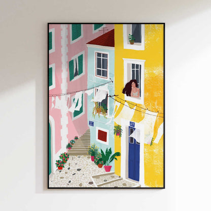 Vibrant European Street