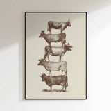 Whimsical Cow Stack