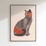 Funny Luchador Cat