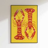 Vibrant Lobster Pair