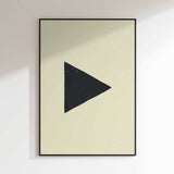 Black Geometric Triangle