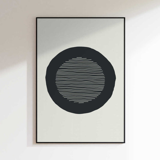 Abstract Line Circle