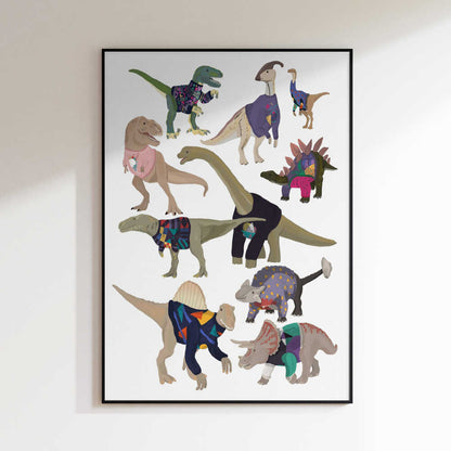 Whimsical Dinosaur Sweaters