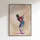 Vibrant Golf Swing