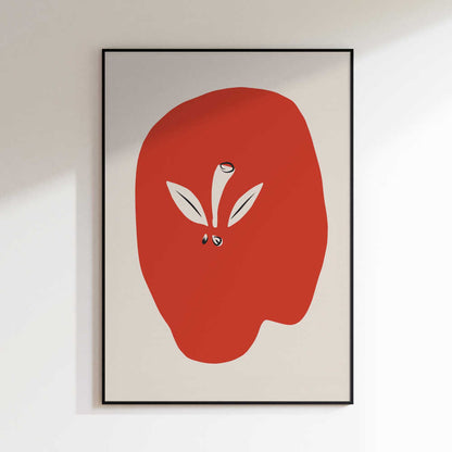 Red Minimalist Apple