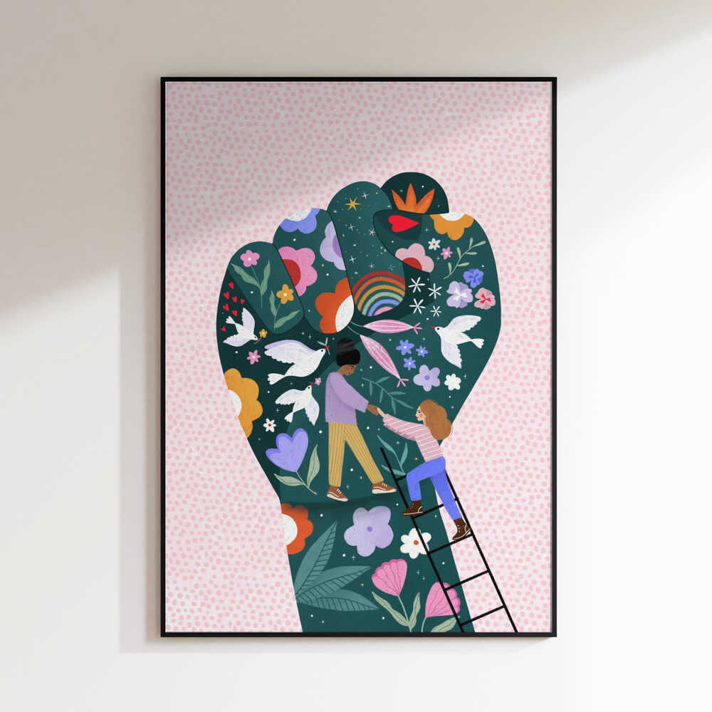 Empowering Floral Fist