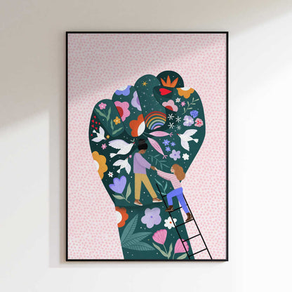 Empowering Floral Fist